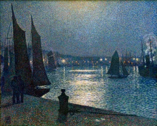 Th. v. Rysselberghe, Noc w świetle księżyca w Boulogne